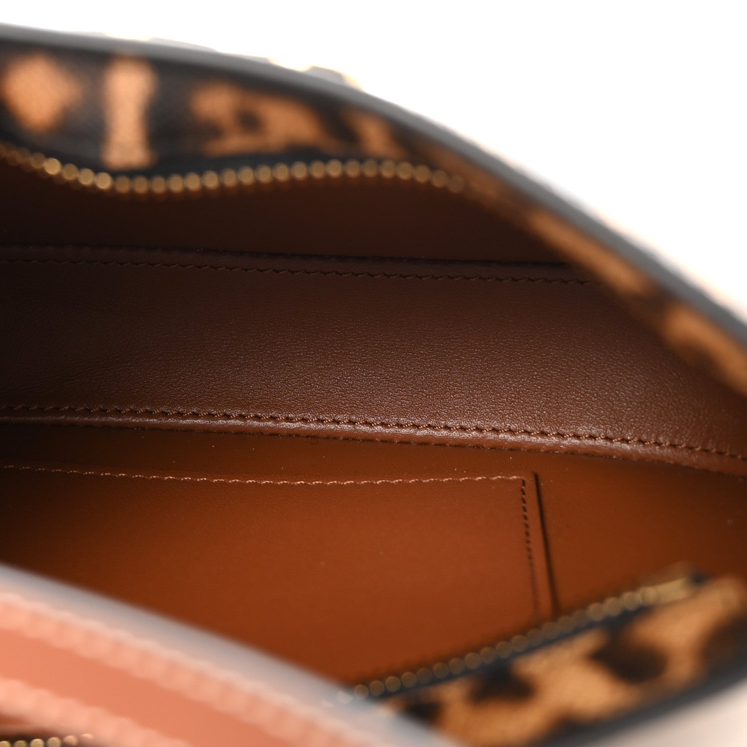 Canvas Calfskin Medium Tilly Triomphe Shoulder Bag Leopard