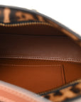 Canvas Calfskin Medium Tilly Triomphe Shoulder Bag Leopard