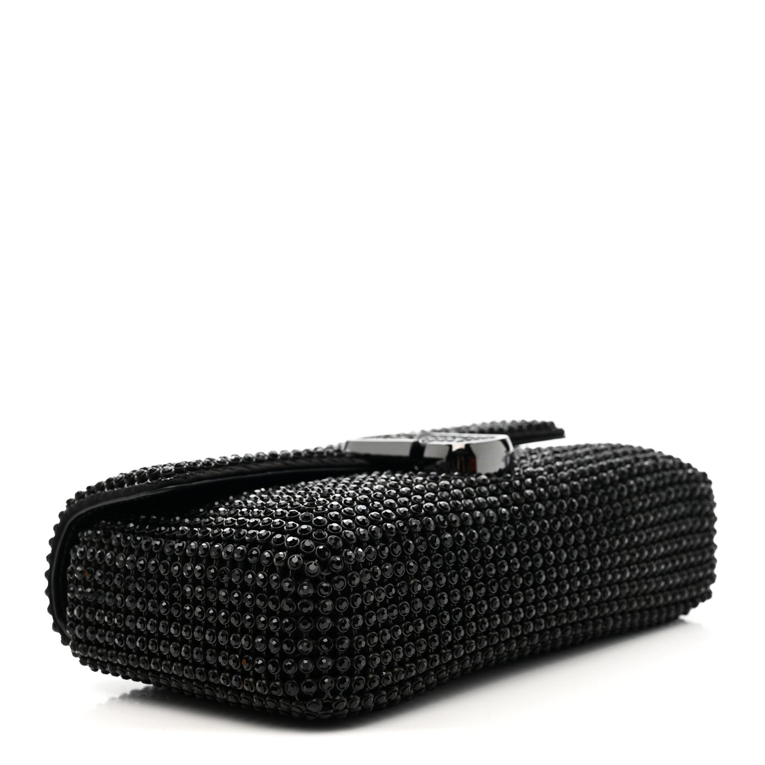 The Rhinestone J Marc Mini Shoulder Bag Black