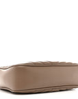 Calfskin Matelasse Monogram Lou Camera Bag Dark Beige