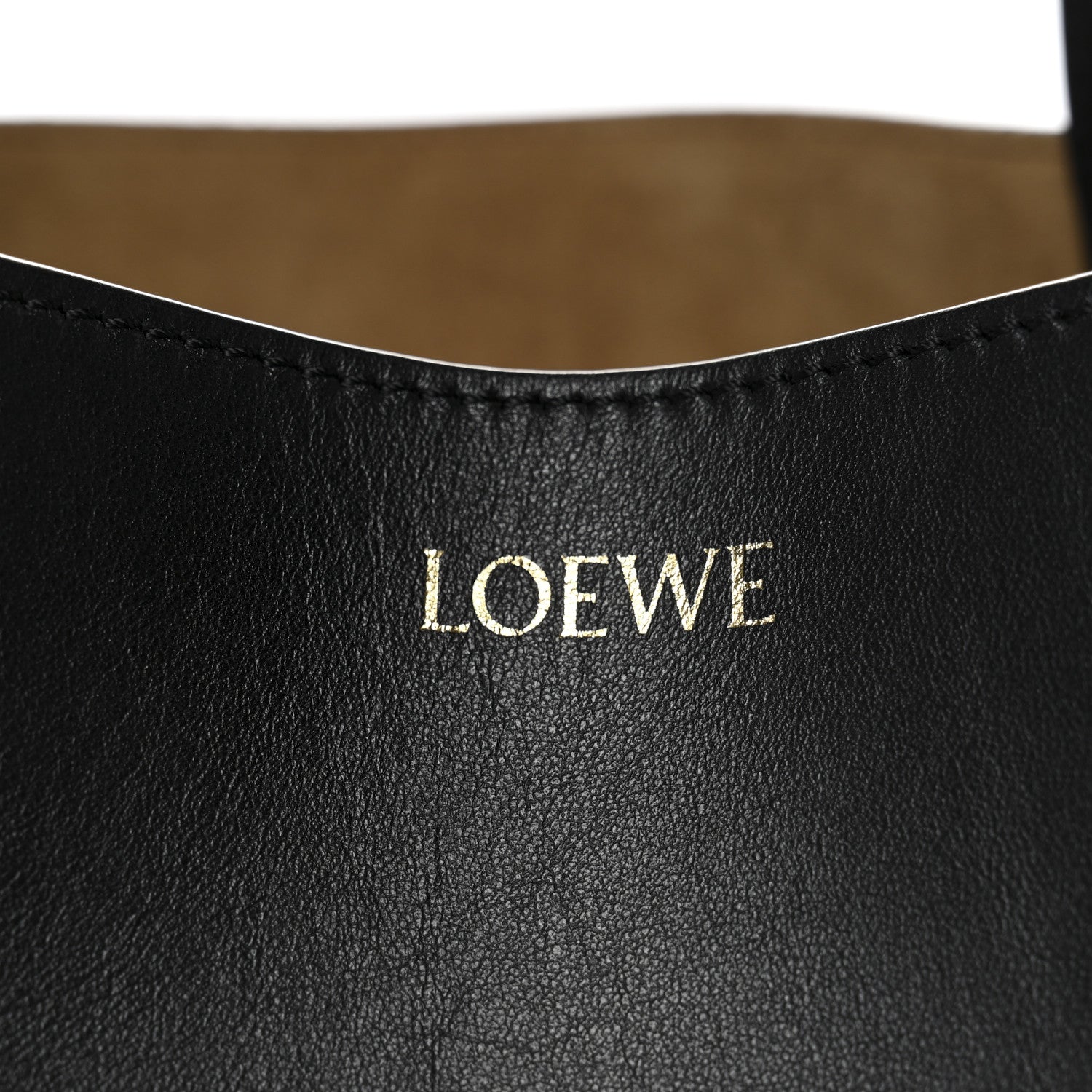 Shiny Calfskin Medium Puzzle Fold Tote Black