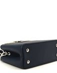 Taurillon Embellished Malletage Crown Mini Capucines Navy