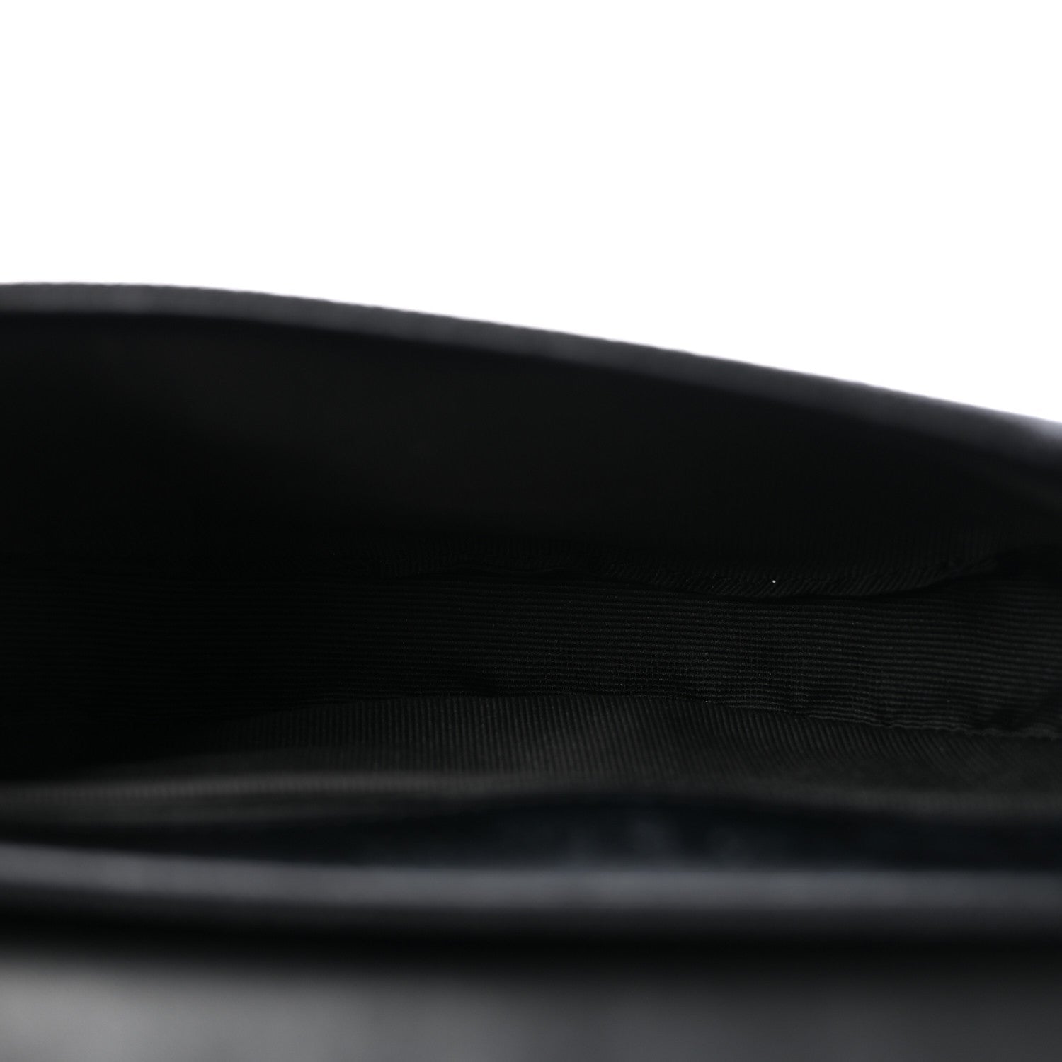 Calfskin Canvas Never Still Crossbody Flap Bag Black