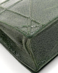 Ceramic Effect Deerskin Large D1ORama Flap Bag Malachite Green