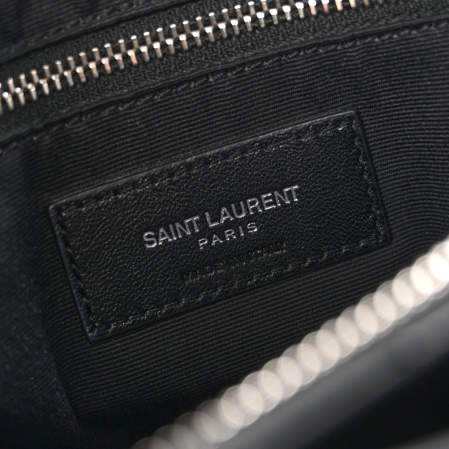 Calfskin Y Quilted Monogram Medium Loulou Chain Satchel Black