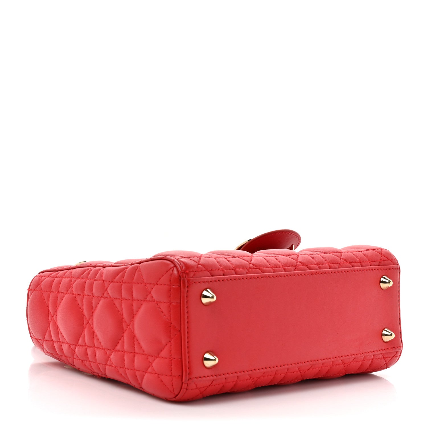 Lambskin Cannage Small My ABCD1OR Lady D1OR Red