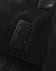 Crinkled Calfskin Macrocannage Large Toujours Black