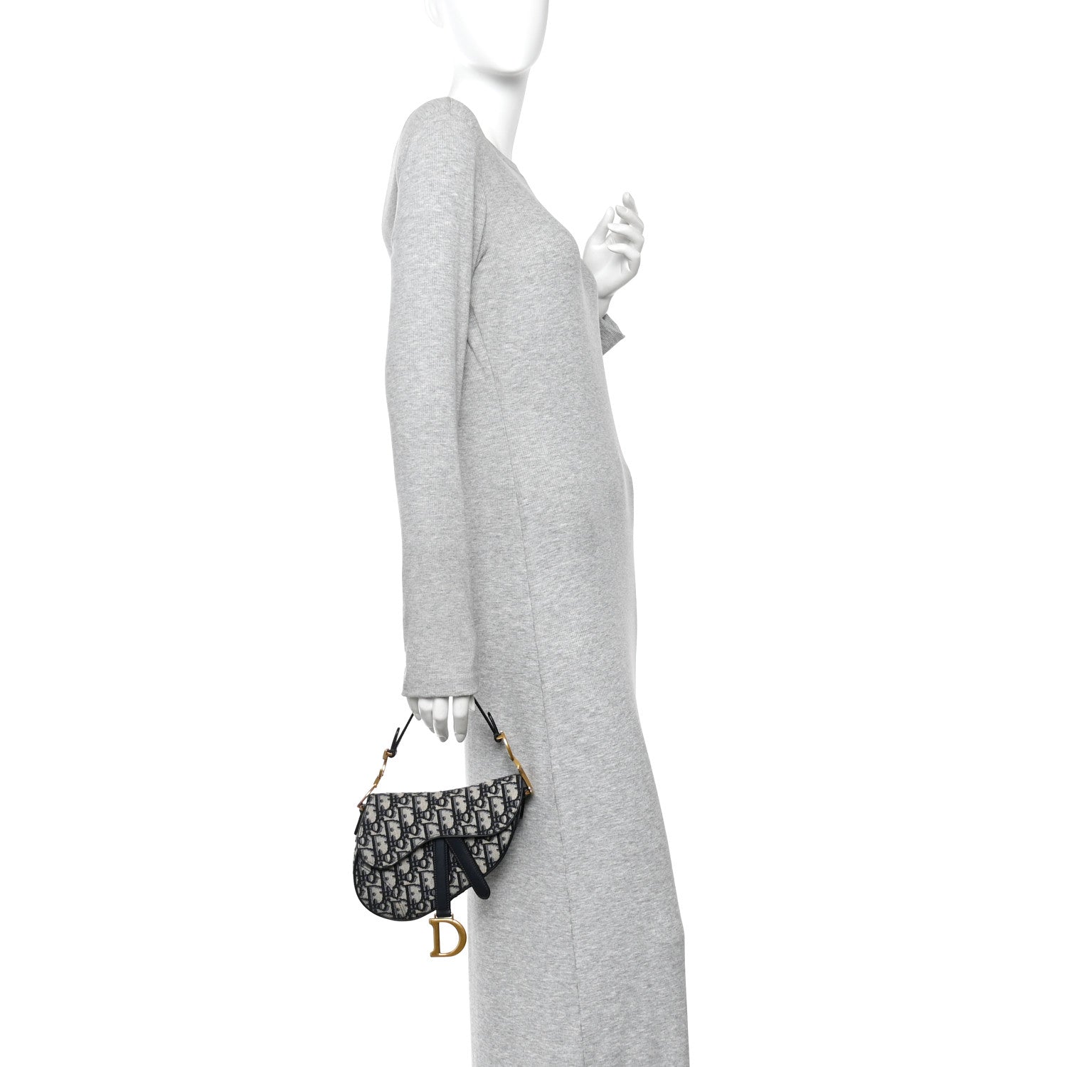 Oblique Mini Saddle Bag Blue