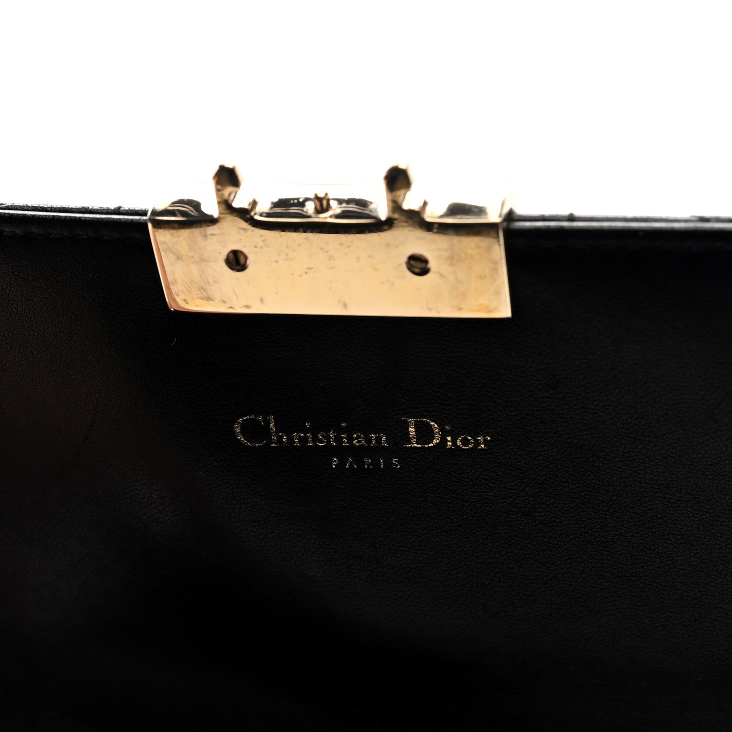 Lambskin Cannage Medium Miss D1OR Flap Black