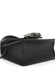 Dollar Calfskin Crystal Mini Dionysus Top Handle Bag Black Crystal