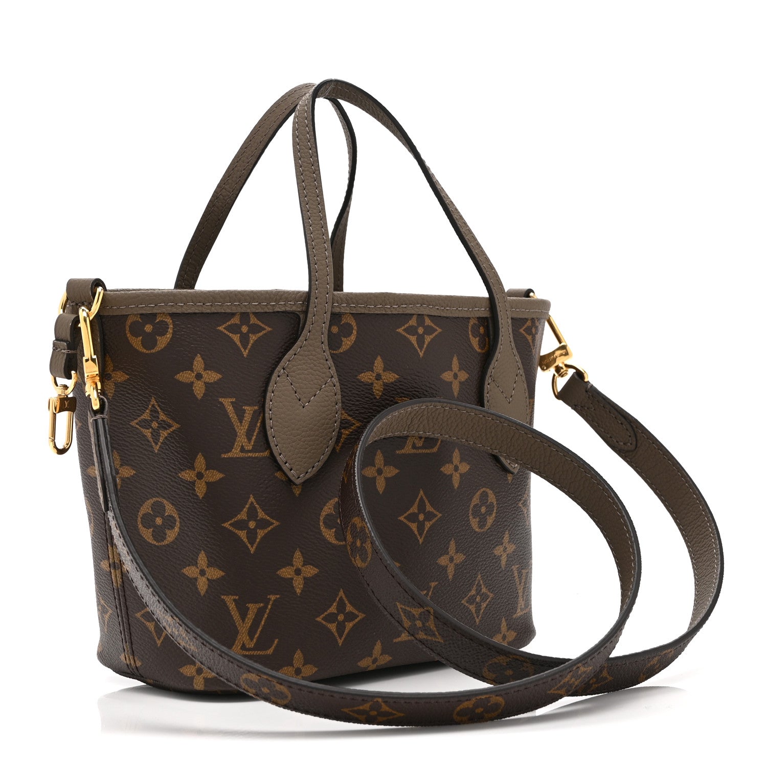 Monogram Neverfull Inside Out Bandouliere BB Dark Fango