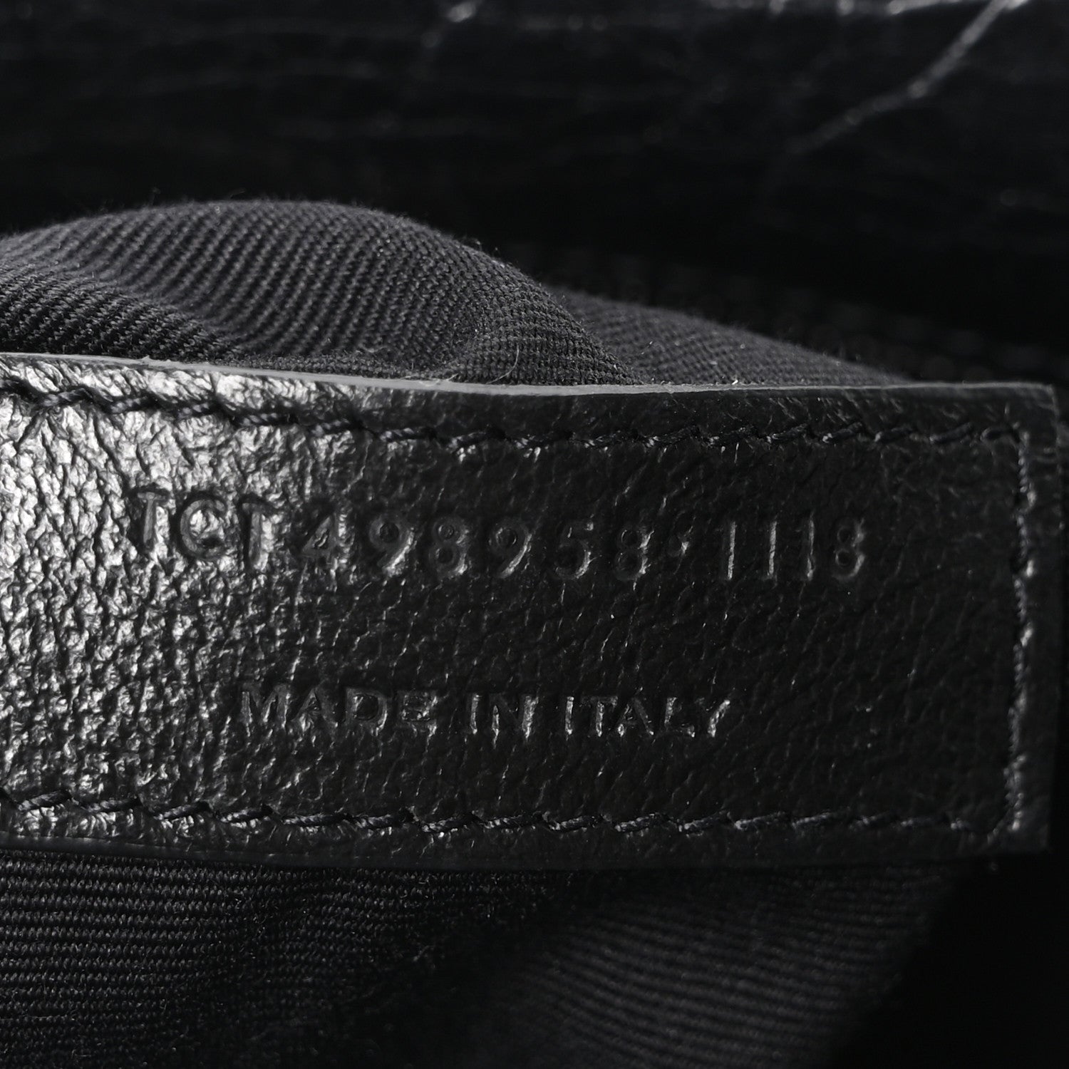 Crinkled Calfskin Matelasse Monogram Medium Niki Chain Satchel Black