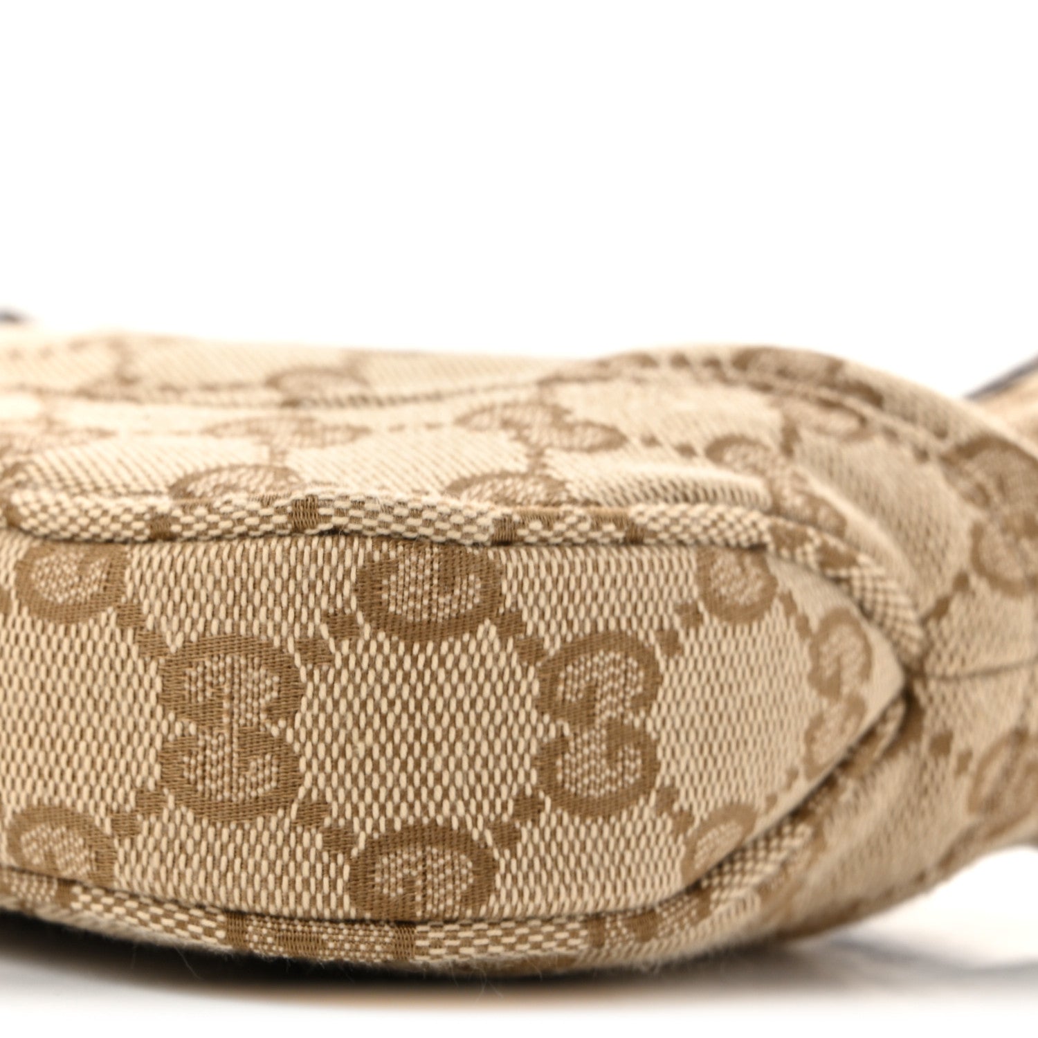 GG Supreme Grained Calfskin Medium Jackie Slim Shoulder Bag Sand Dark Brown
