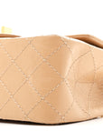 Aged Calfskin Quilted 2.55 Reissue Mini Flap Beige