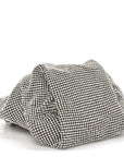 Satin Crystal Embellished Bonny Shoulder Bag Silver