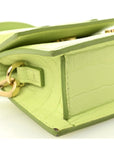 Calfskin Crocodile Embossed Le Chiquito Light Green