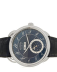 Stainless Steel Alligator 43mm Arceau Grande Lune Automatic Watch Bleu Abysse