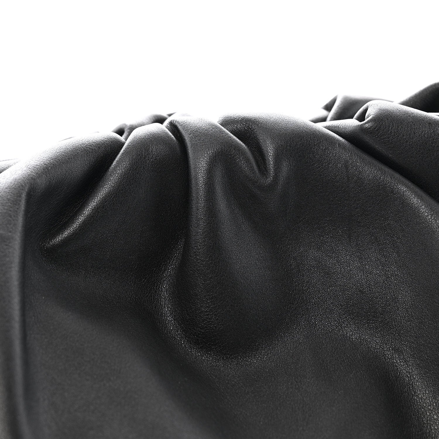 Smooth Butter Calf The Pouch Oversized Clutch Black