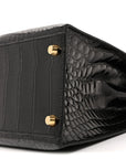 Shiny Alligator Kelly Sellier 32 Black