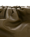 Smooth Butter Calf The Pouch Oversized Clutch Kaki Fondent