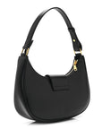 Smooth Calfskin Medium Strap Ava Triomphe Shoulder Bag Black