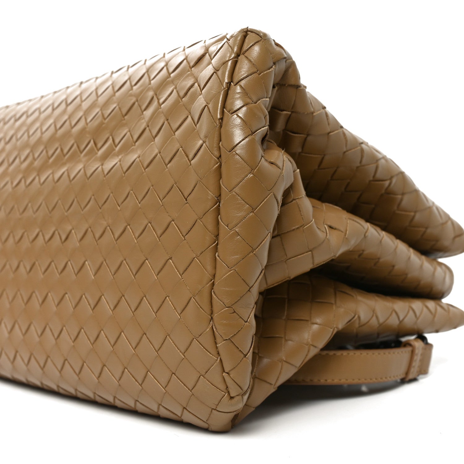 Nappa Intrecciato Small Roma Tote New Cigar