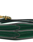 Dollar Calfskin Crystal Small Dionysus Shoulder Bag Emerald