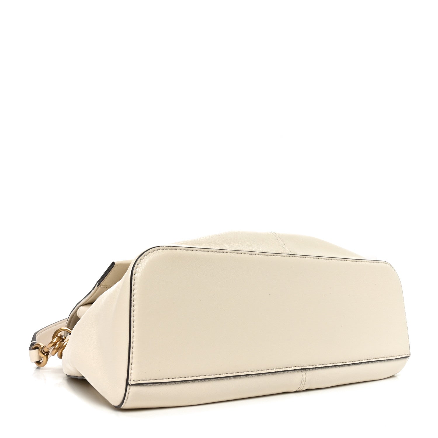Calfskin The Cristina Messenger Ivory