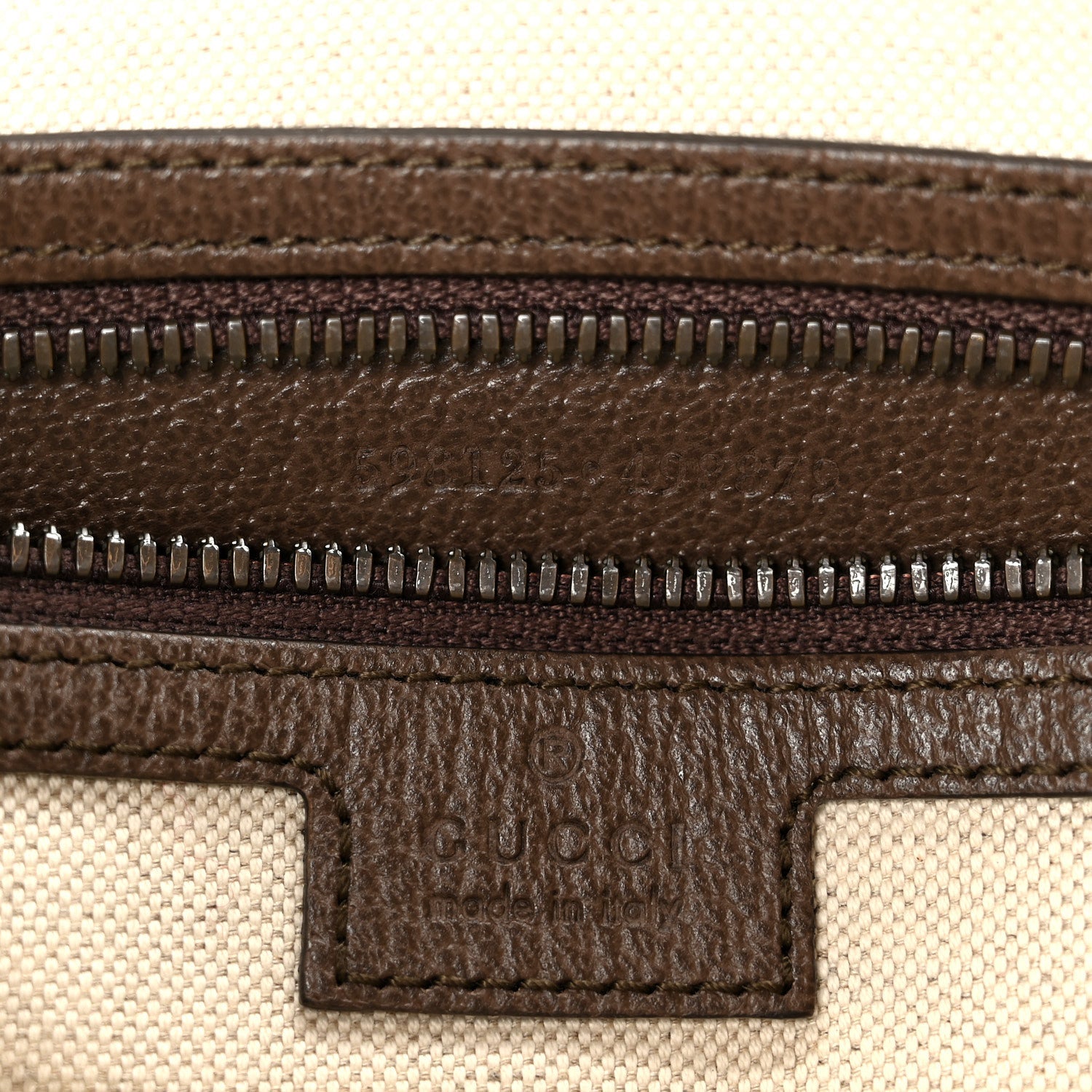 GG Supreme Monogram Web Small Ophidia Half Moon Hobo Brown