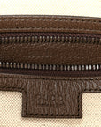 GG Supreme Monogram Web Small Ophidia Half Moon Hobo Brown