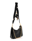 Patent Naplak Re-Edition 2005 Shoulder Bag With Charm Black
