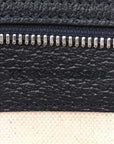 GG Supreme Monogram Textured Dollar Calfskin Large Ophidia Tote Bag Black Blue