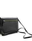 Derby Calfskin House Check Small Macken Crossbody Bag Black