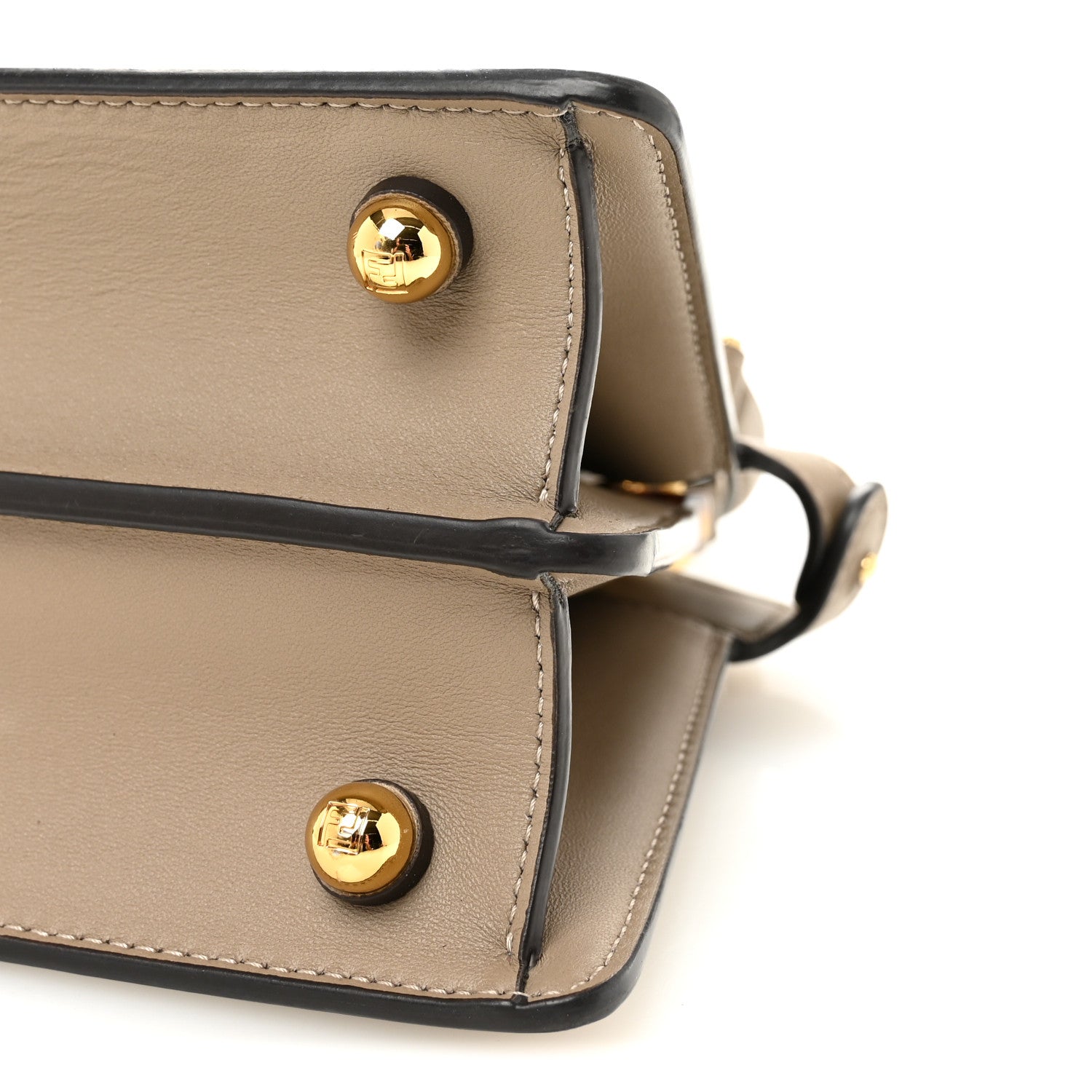 Shiny Nappa Petite Peekaboo I SEE U Satchel Tortora