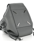 Grained Calfskin Medium Hammock Shoulder Bag Blue