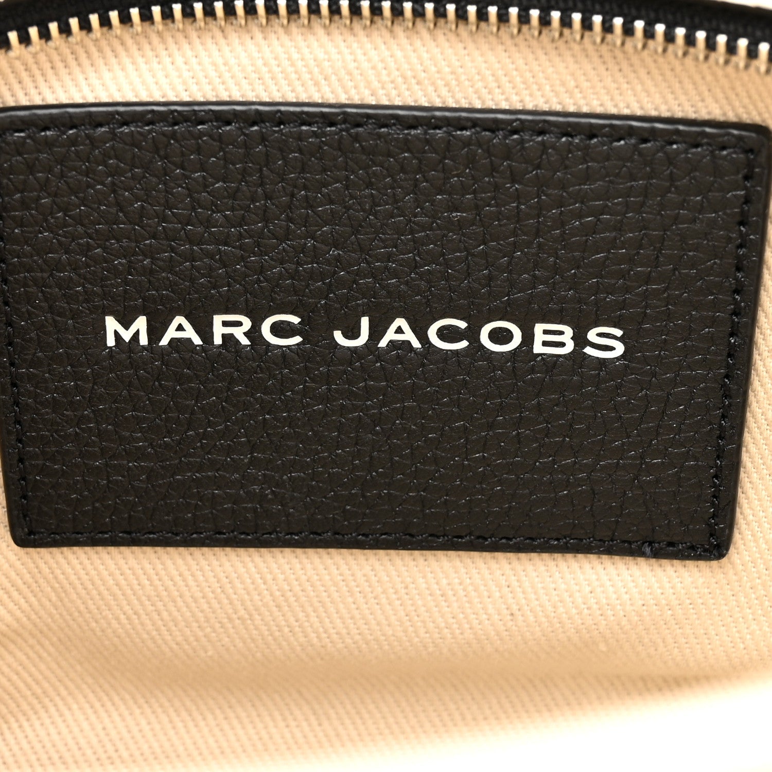 Grained Calfskin Small The Tote Bag Ivory Black