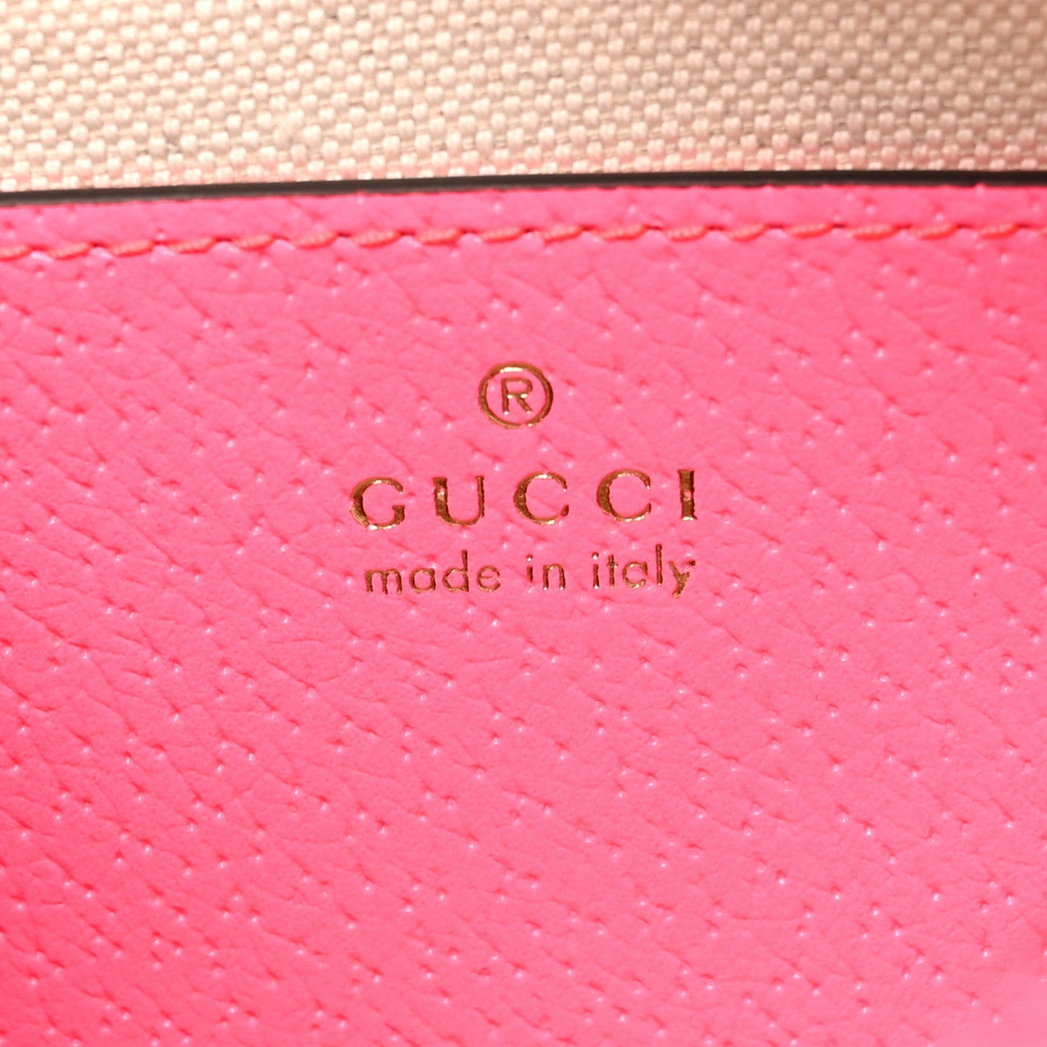 GG Supreme Monogram Textured Dollar Calfskin Web Ophidia Small Crossbody Bag Beige Ebony Fuchsia