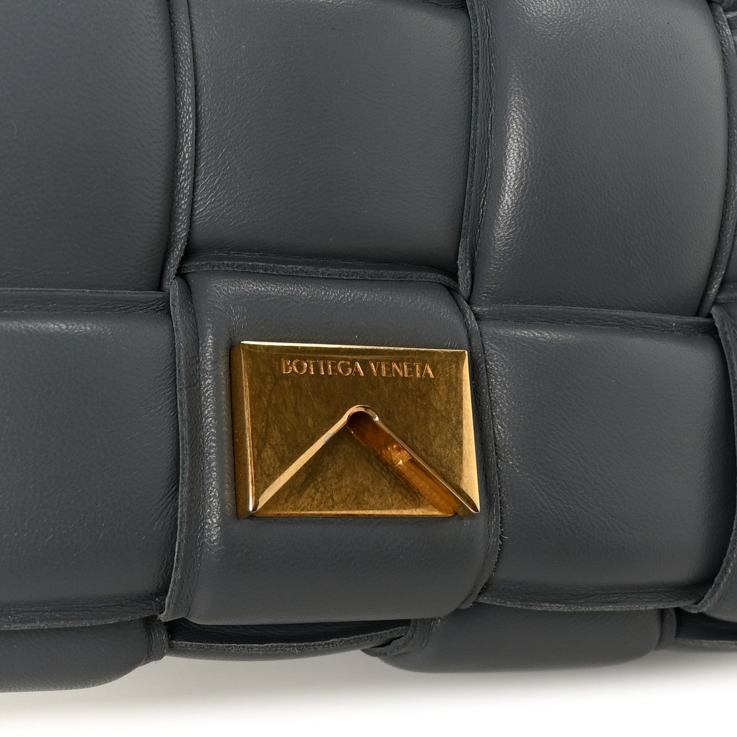 Nappa Maxi Intreccio Padded Cassette Crossbody Bag Thunder