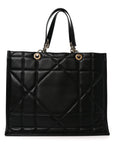 Calfskin Archicannage Large Essential Tote Black