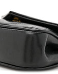 Lambskin Chevron Quilted Micro LouLou Black