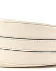 Soft Calfskin Small Arque Shoulder Bag White
