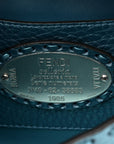 Metallic Cuoio Roma Sellerissima Nappa Sintetica Tape Stitch Mini Baguette Placca Argento