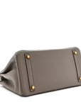 Taurillon Novillo Birkin 30 Gris Asphalte