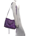 Agneau Classic Gold Hardware Velo Dark Violet
