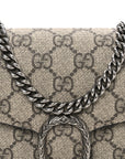 GG Supreme Monogram Mini Dionysus Chain Wallet Beige Taupe