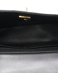 Lambskin Quilted Mini Rectangular Flap Black