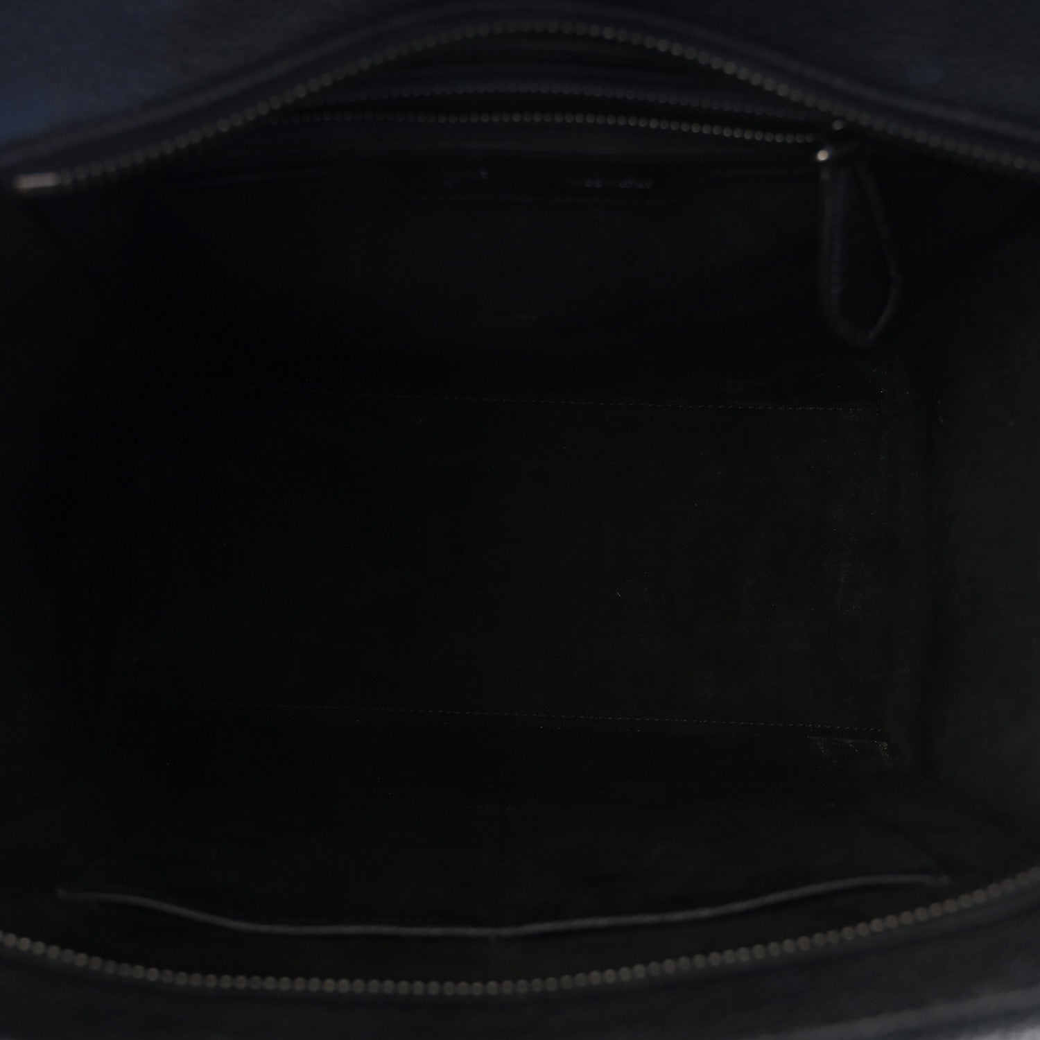 Drummed Calfskin Micro Luggage Black