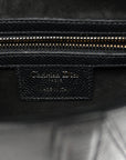 Grained Calfskin Saddle Bag Black