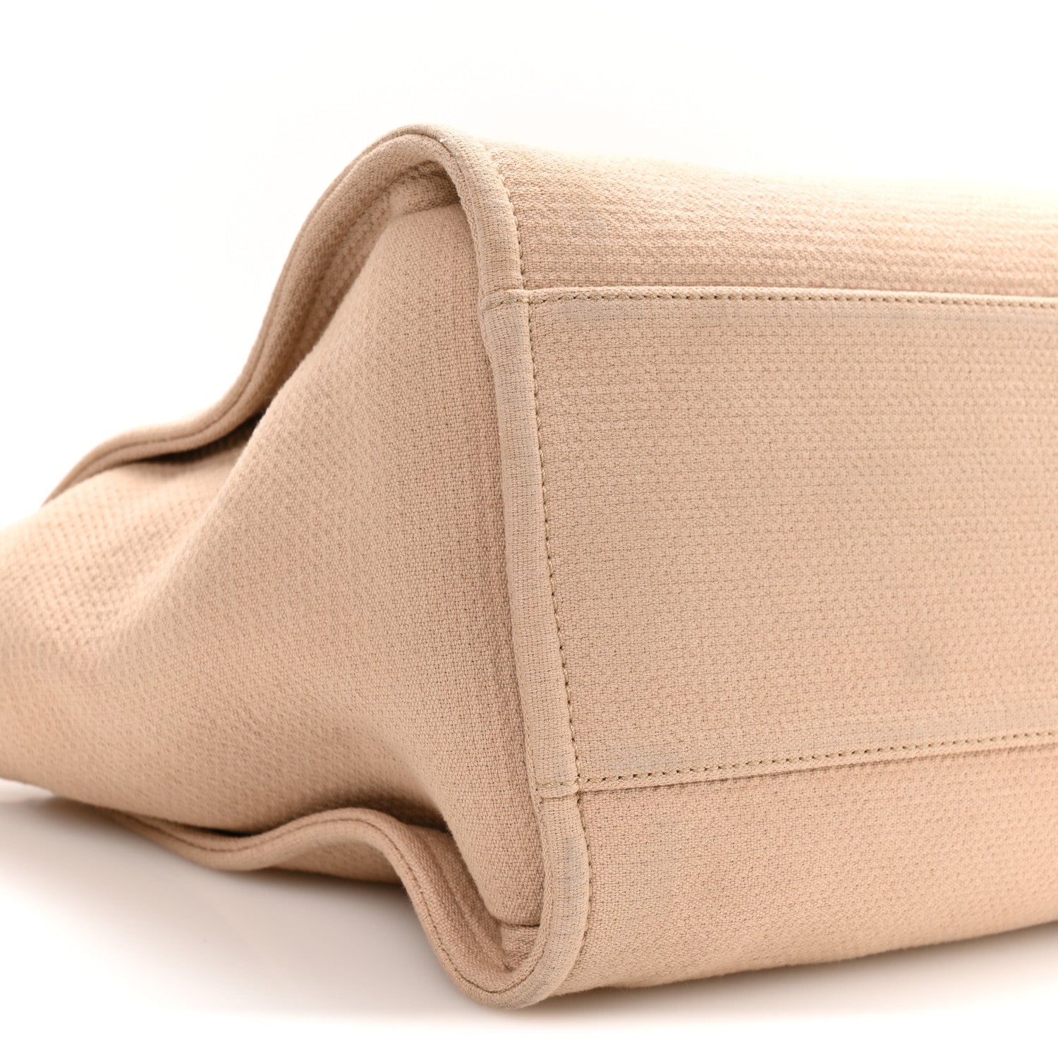 Mixed Fibers Medium Deauville Tote Beige