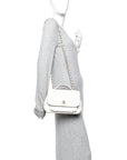 Caviar Quilted Medium Business Affinity Flap White